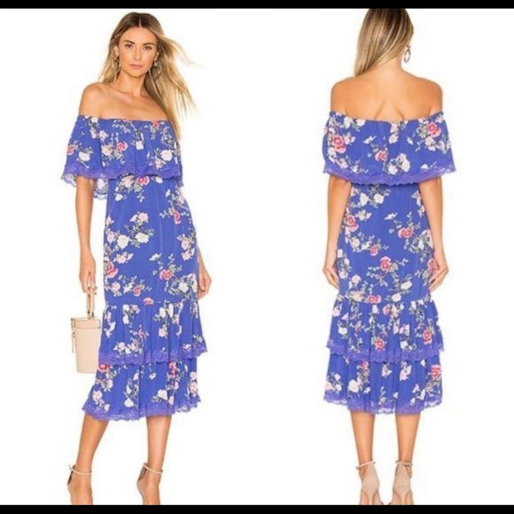 Brand new never worn off the shoulder Lovers & Friends dress